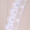 3 Yards 1" White Scalloped Floral Polyester Lace Ribbon Trim for Crafts and Home Decor